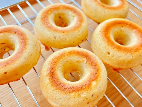 【砂糖不使用】はちみつバナナ米粉焼きドーナツ